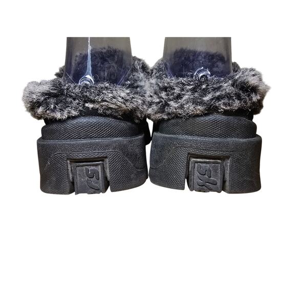 VTG Skechers Y2K Jammers Suede Fur Platform Chunky Clogs Mule Slippers Wmns 7.5 - Picture 6 of 8